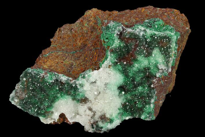 Quartz Crystals on Atacamite - Peru #132362